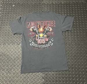 Milwaukee 105th Anniversary Motorcycle Rally T-Shirt Gray